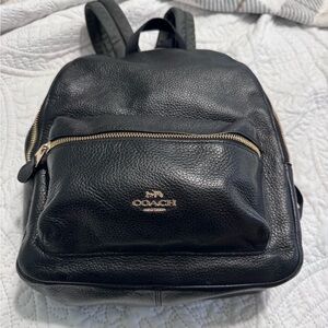 Coach Black Leather Charlie Backpack